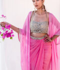 Pink Drapped Skirt
