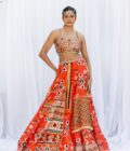 Sunburnt patchwork lehengas