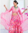Pink Solakali Lehenga