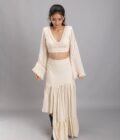 Crop top with Angel sleeves