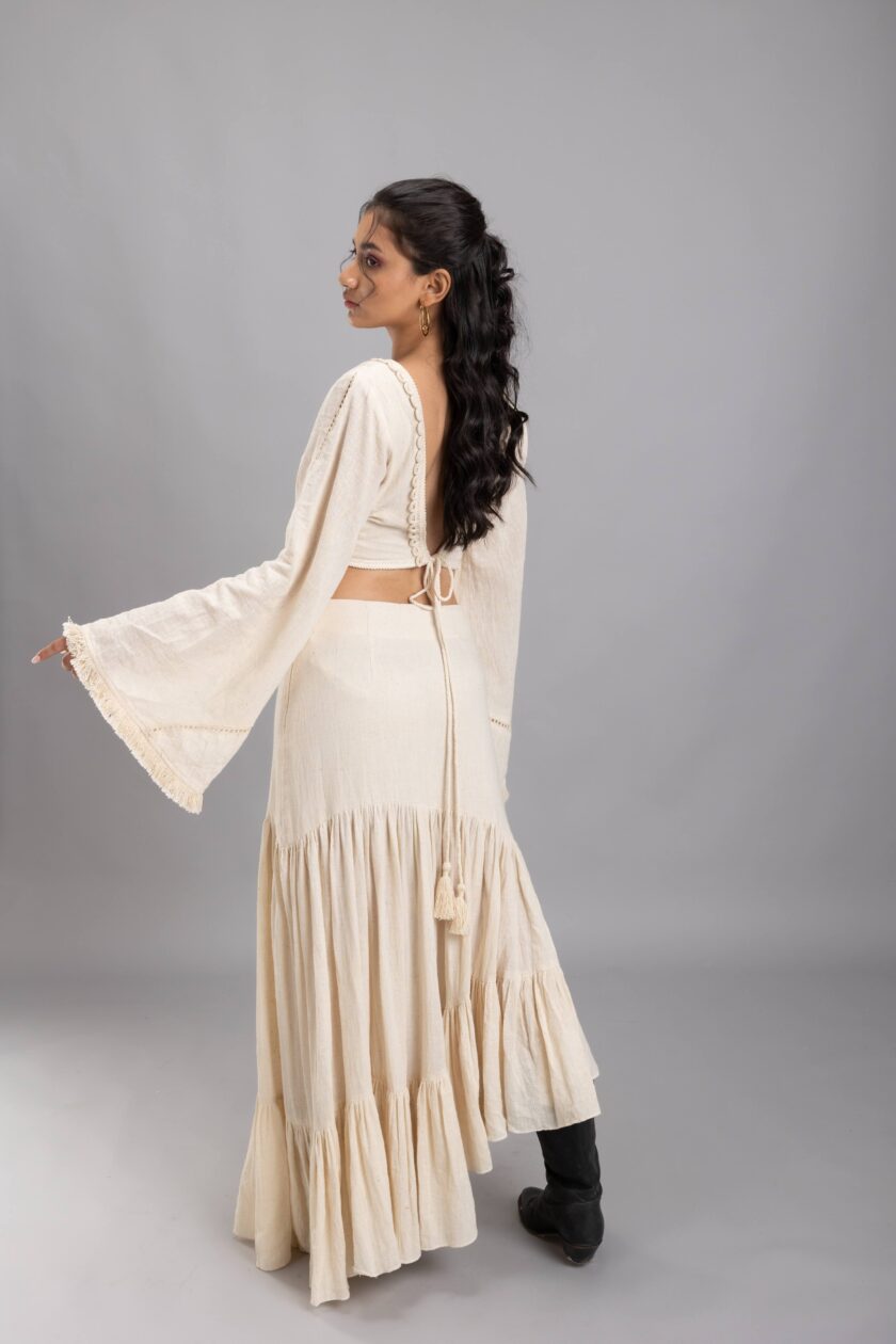 Crop top with Angel sleeves - Image 4